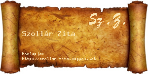 Szollár Zita névjegykártya